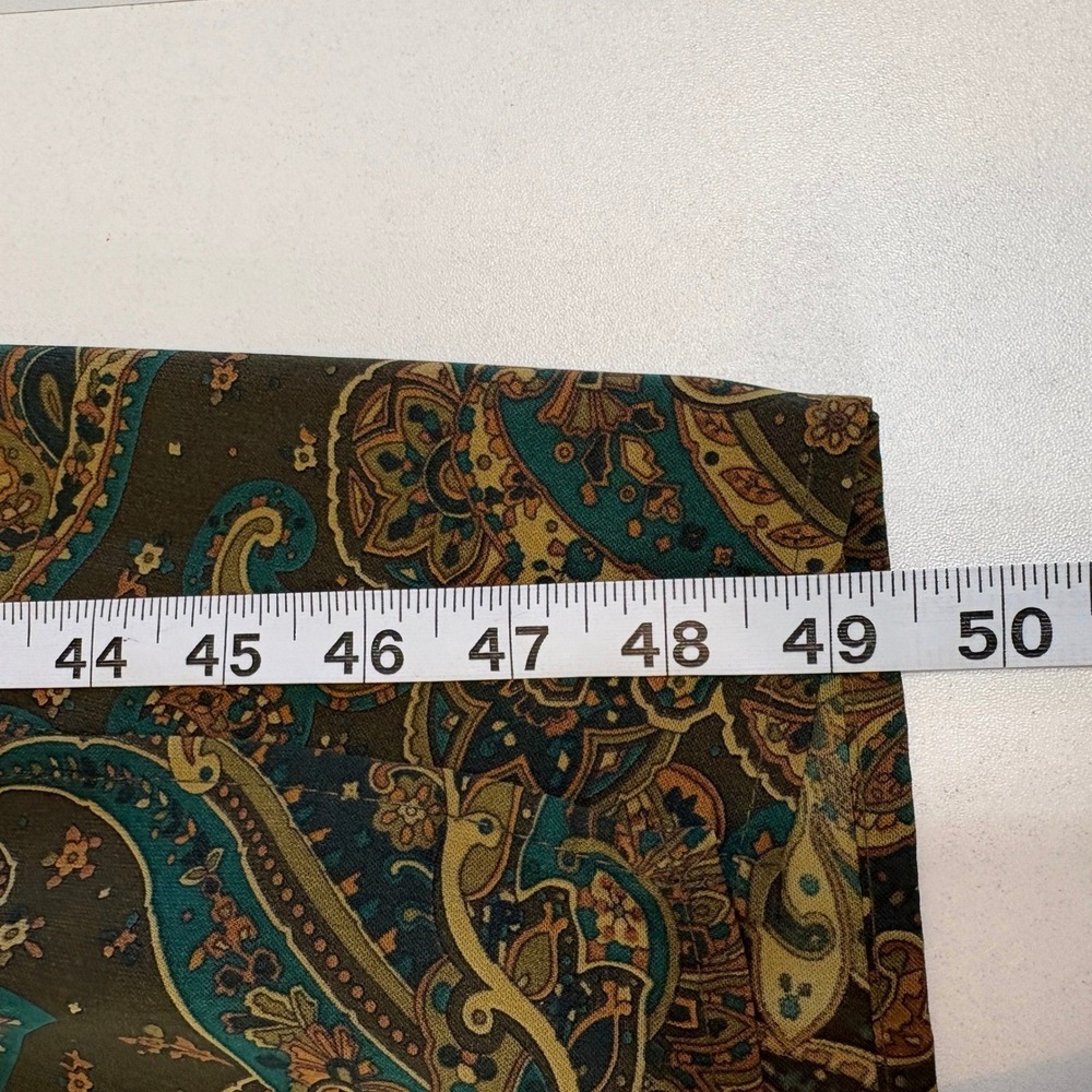 R&K Originals Vintage Paisley Sleeveless Maxi Dress Green Teal Size 8 90s Retro - Picture 6 of 10